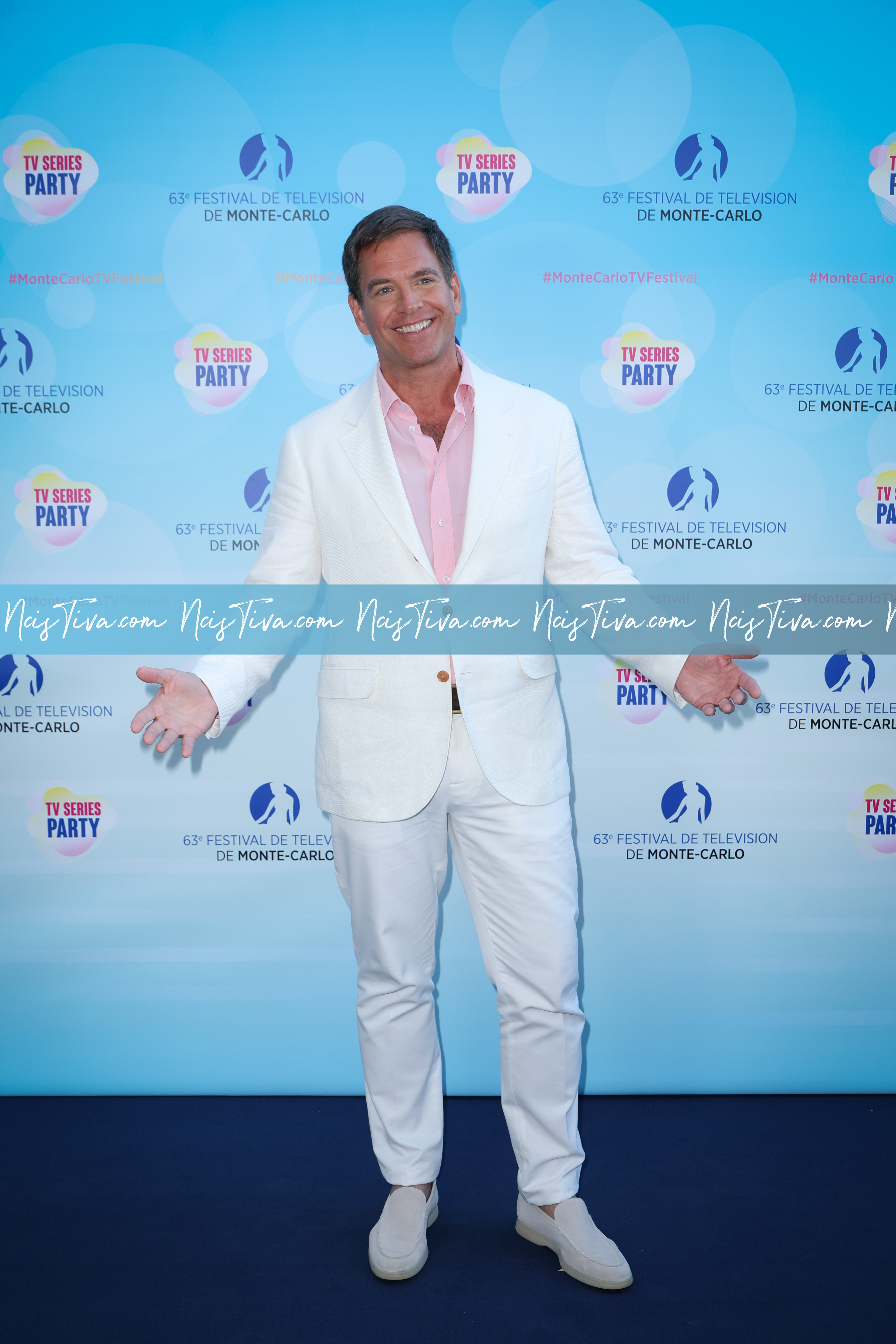 Michael Weatherly attends the Red Carpet during the 63rd Monte-Carlo Television Festival