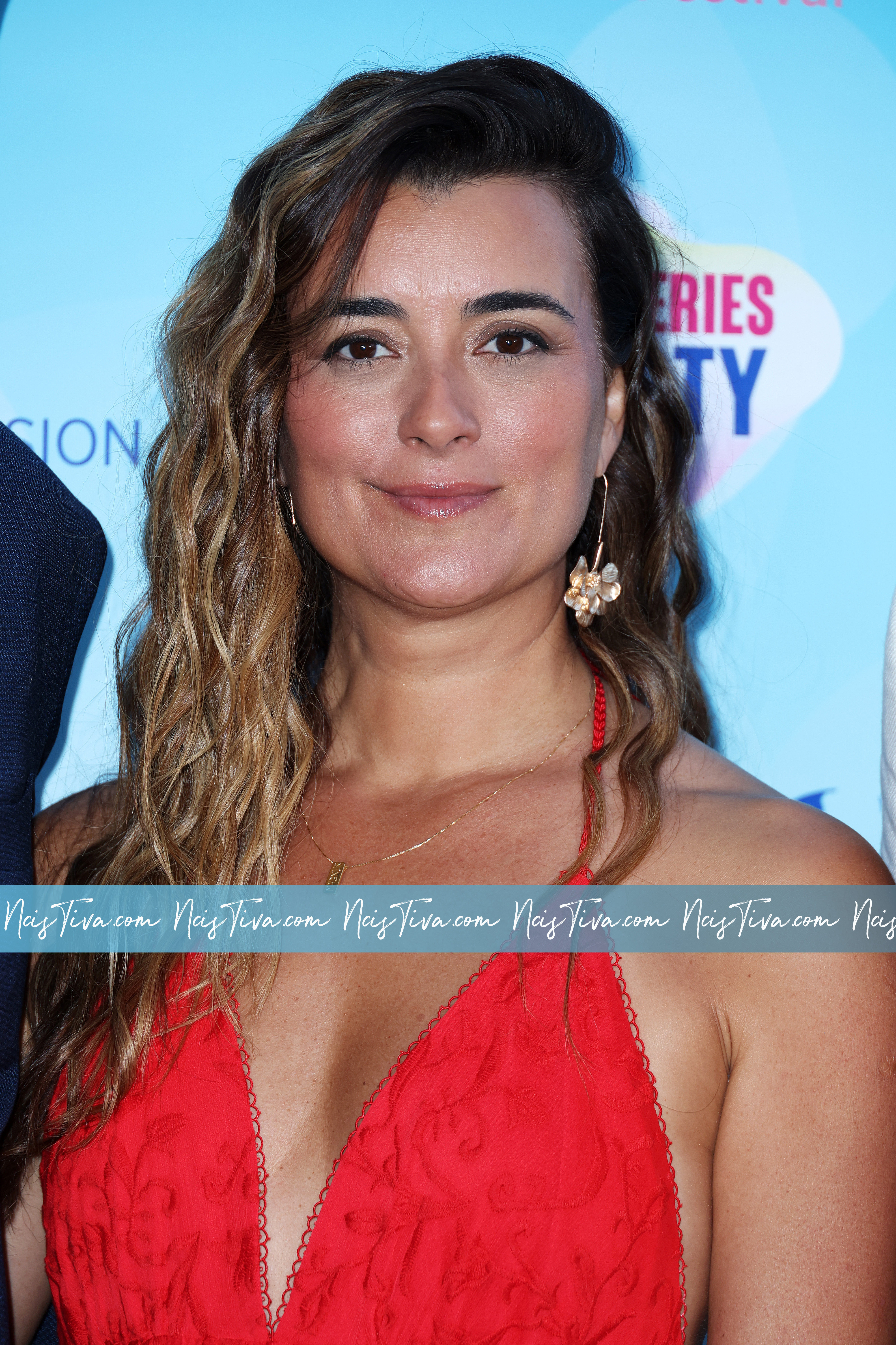 Cote de Pablo attends the Red Carpet during the 63rd Monte-Carlo Television Festival