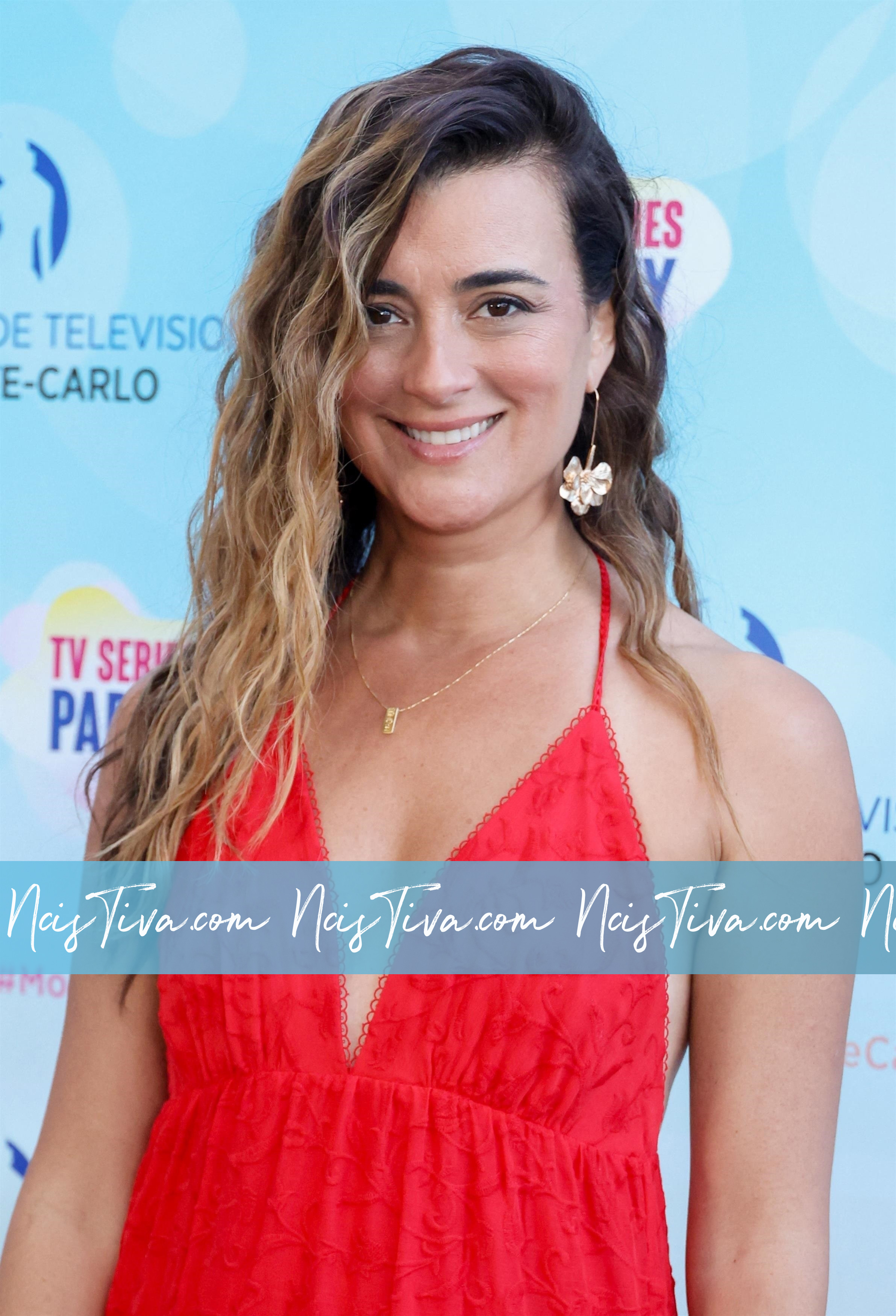 Cote de Pablo attends the Red Carpet during the 63rd Monte-Carlo Television Festival