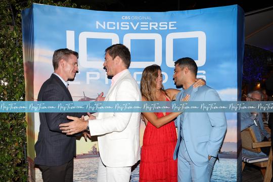 Michael Weatherly, Cote de Pablo, Brian Dietzen and Wilmer Valderrama celebrate a thousand episodes of 'NCIS' during the 63rd Monte-Carlo Television Festival.