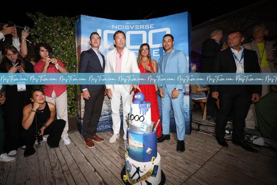 Michael Weatherly, Cote de Pablo, Brian Dietzen and Wilmer Valderrama celebrate a thousand episodes of 'NCIS' during the 63rd Monte-Carlo Television Festival.